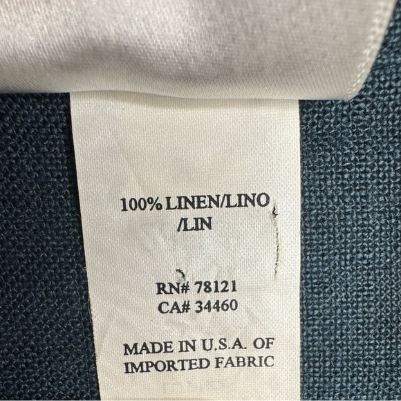 Eileen Fisher Blue Linen Jacket - Picture 6 of 6